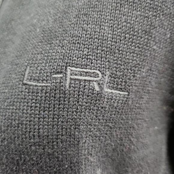 L-RL Ralph Lauren Active Black/Orange Stripes Full zip Jacket Size Medium - Picture 3 of 6